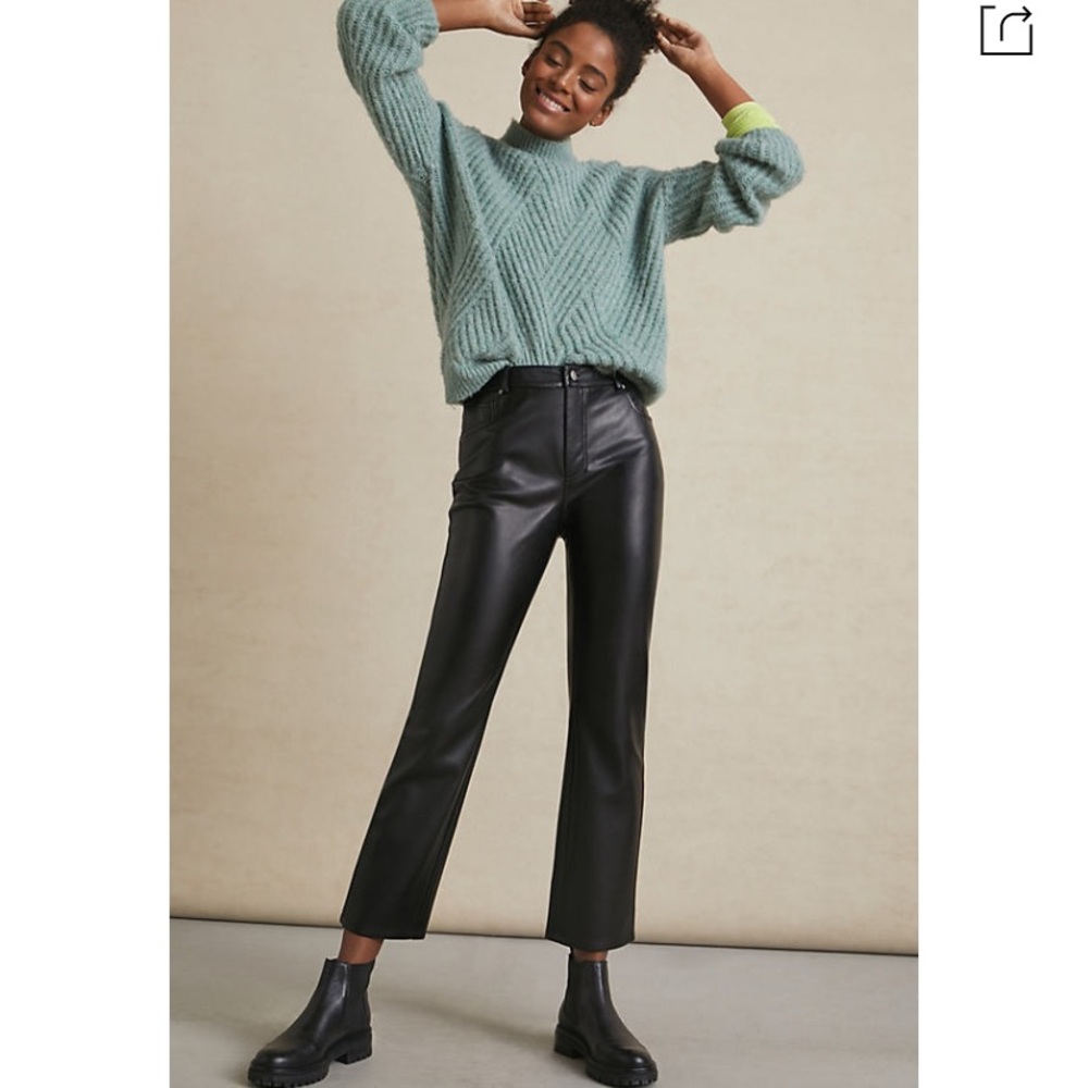 Avec Les Filles Faux Leather Pants